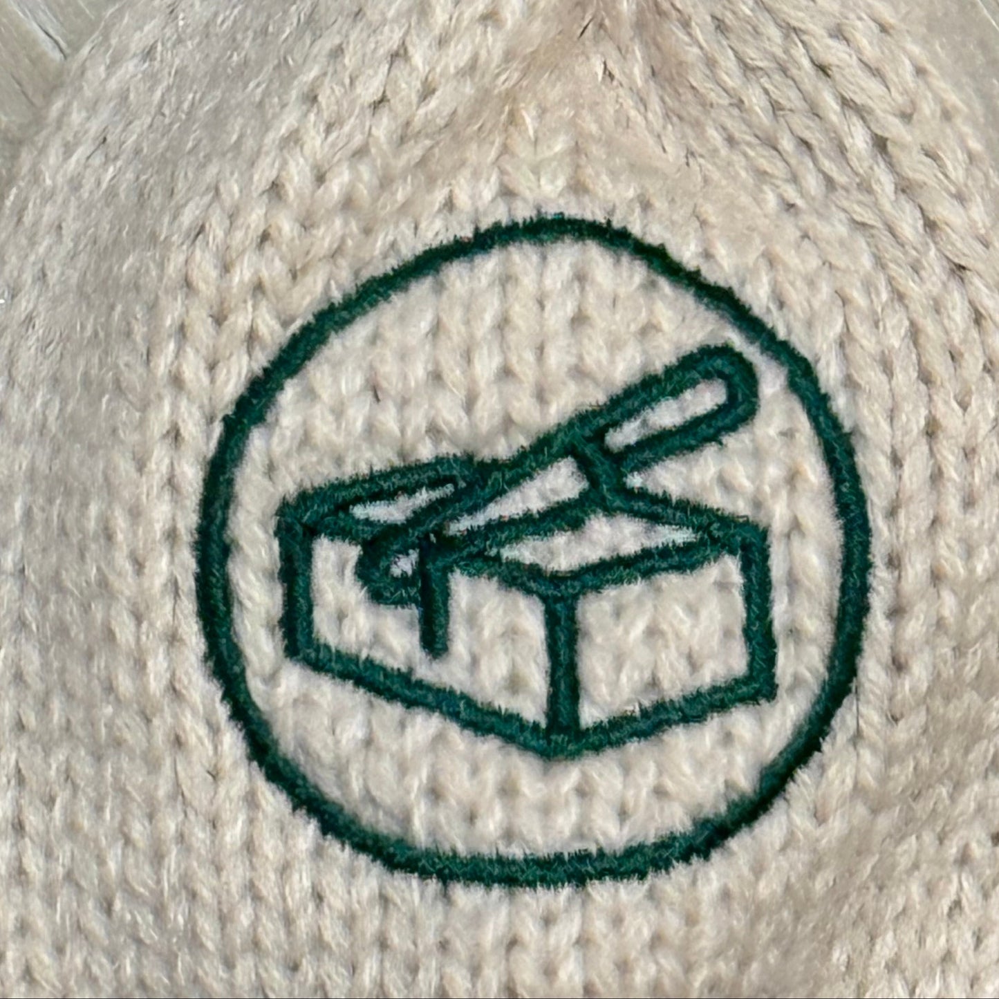 Premium Knit Head Cover - Spruce and Oatmeal