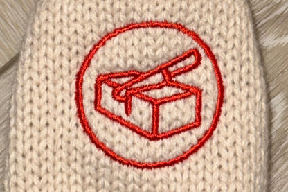 Premium Knit Head Cover - Rust Orange and Oatmeal