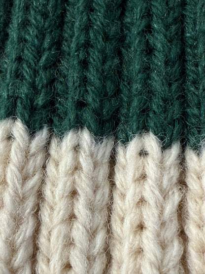 Premium Knit Head Cover - Spruce and Oatmeal